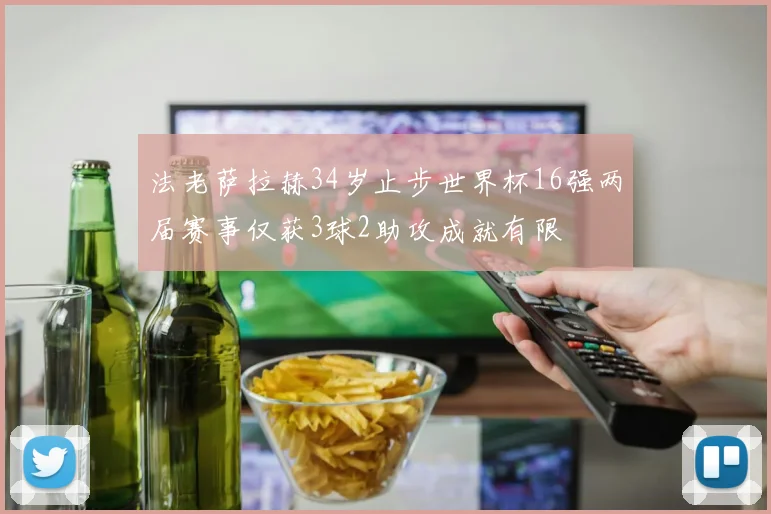 法老萨拉赫34岁止步世界杯16强两届赛事仅获3球2助攻成就有限